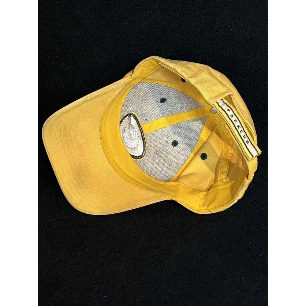 Green Bay Packers NFL Team Apparel Strap Back Hat/Cap Yellow